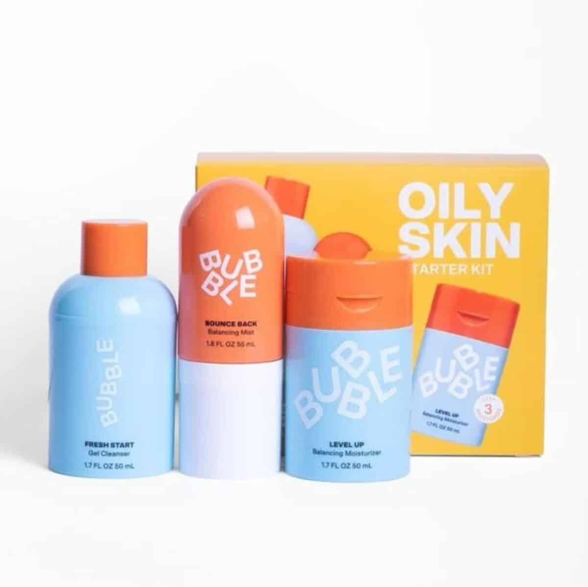 Test du trio équilibrant Bubble Skincare pour peaux normales à mixtes