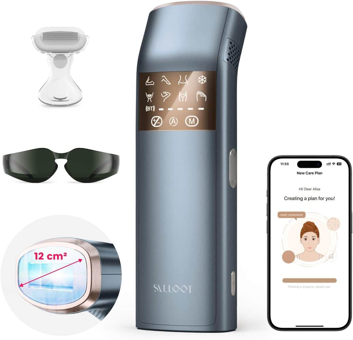 Test : épilateur IPL triple pulsées refroidissement saphir