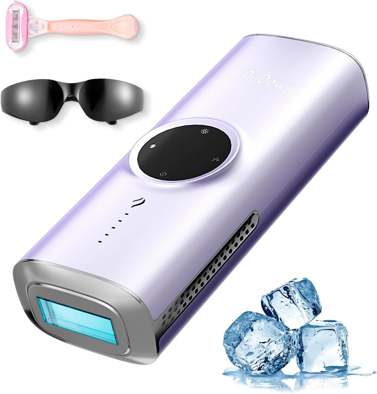 Test de l'épilateur IPL avec refroidissement glacial