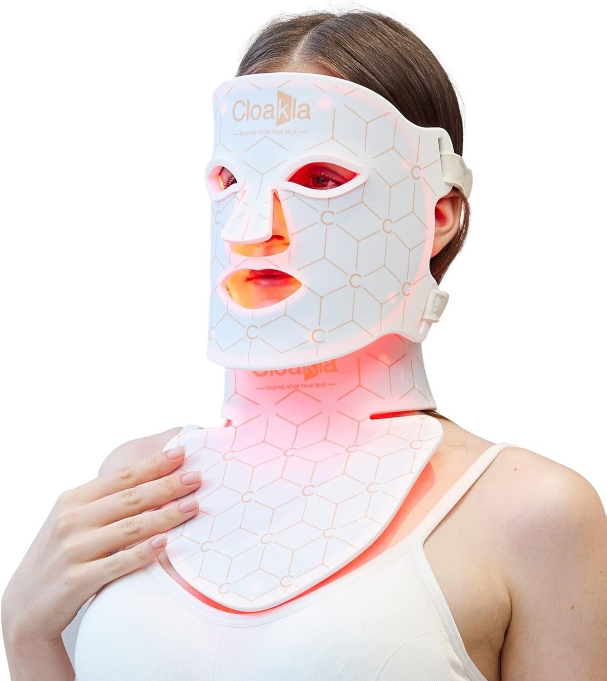 Test du masque facial Cloakla K11 à lumière LED anti-âge