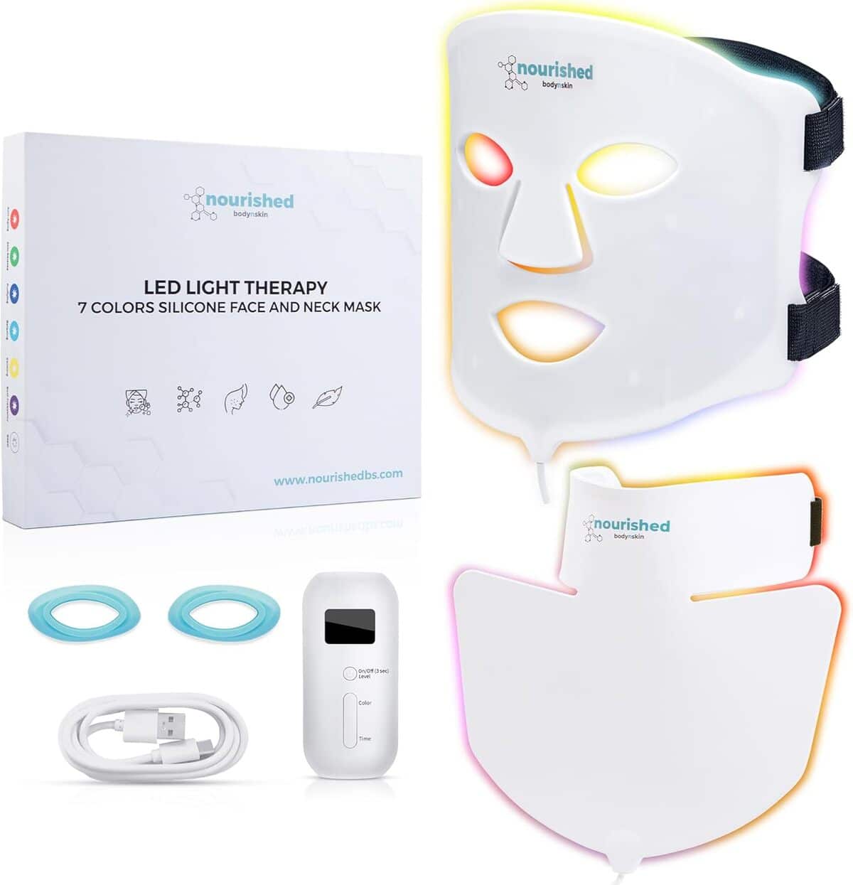 Test Nourished Bodynskin : masque LED anti-âge pour visage et cou