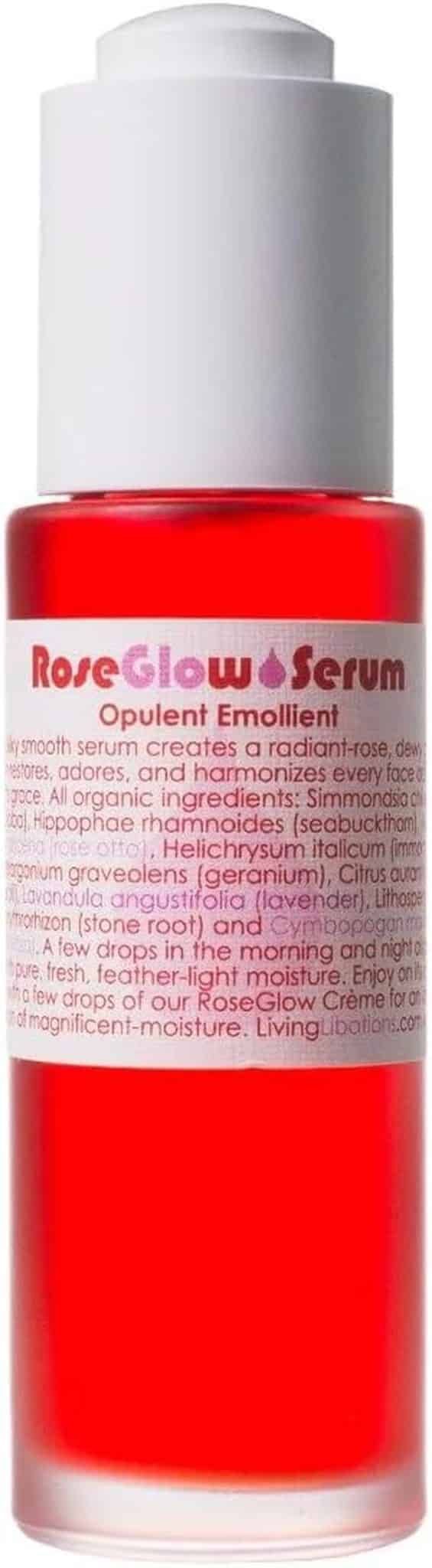 Test : sérum visage rose glow bio de Living Libations