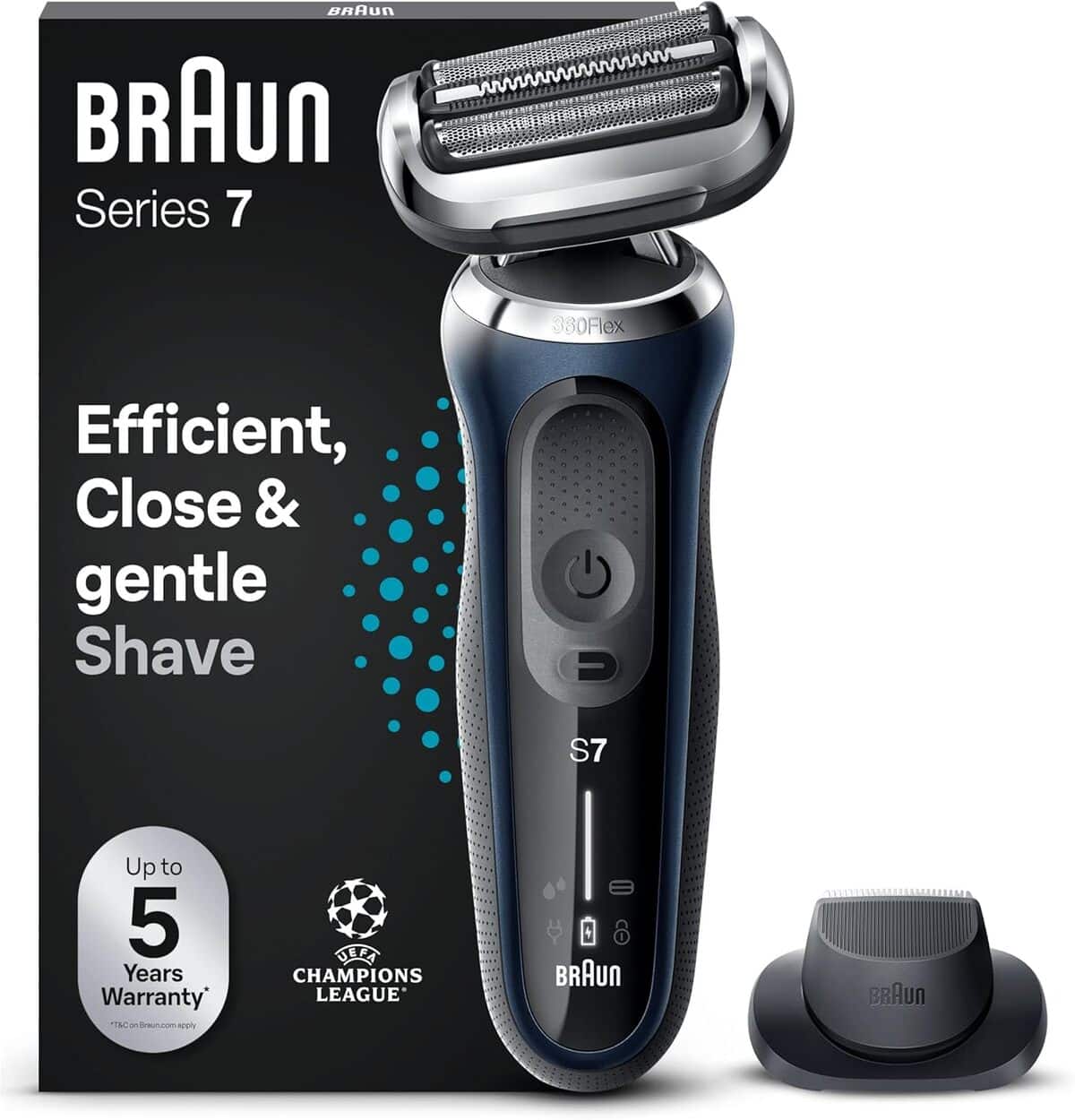 Test Braun Series 7 71-B1200s : rasoir électrique sans fil et technologie Wet & Dry