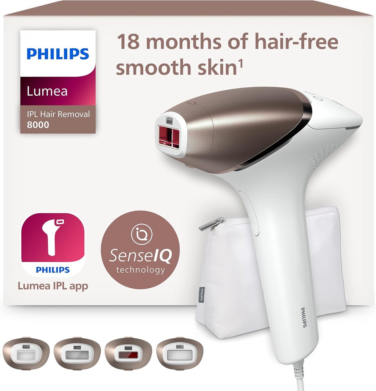 Test : épilateur Philips Lumea série 8000, modèle BRI948/00
