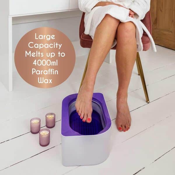 Paraffin Wax Machine for Hand and Feet • Parafin Wax Warmer • Everything You Need in One Kit - Paraffin Wax Refills, Mitts & Booties • Soothing Relief with Parrafin Wax • At Home Spa Experience