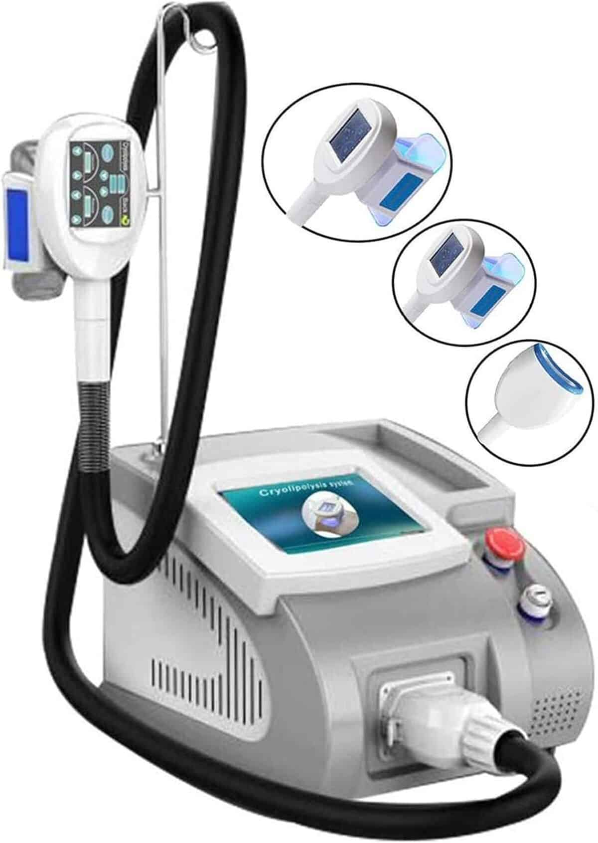 Test de l'instrument de cryolipolyse électrique à 3 poignées Geler Minceur