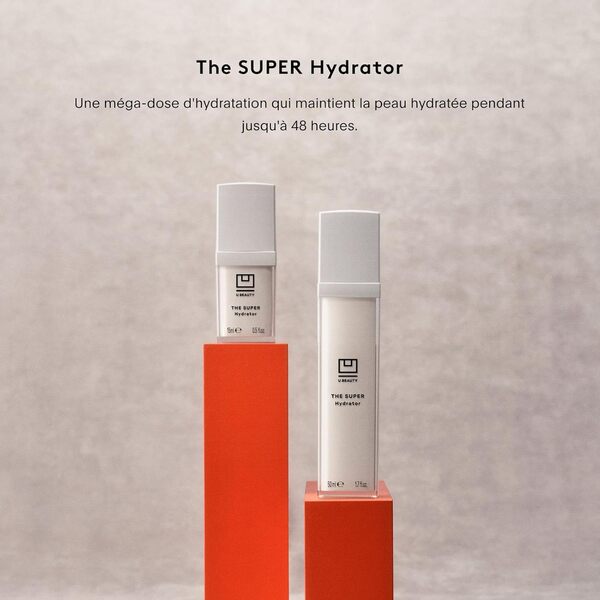 U Beauty Super Hydrator – Crème hydratante visage, soin visage pour femmes, réduit les ridules et les rides, hydratation 3D multi-niveaux, idéal pour peau sèche
