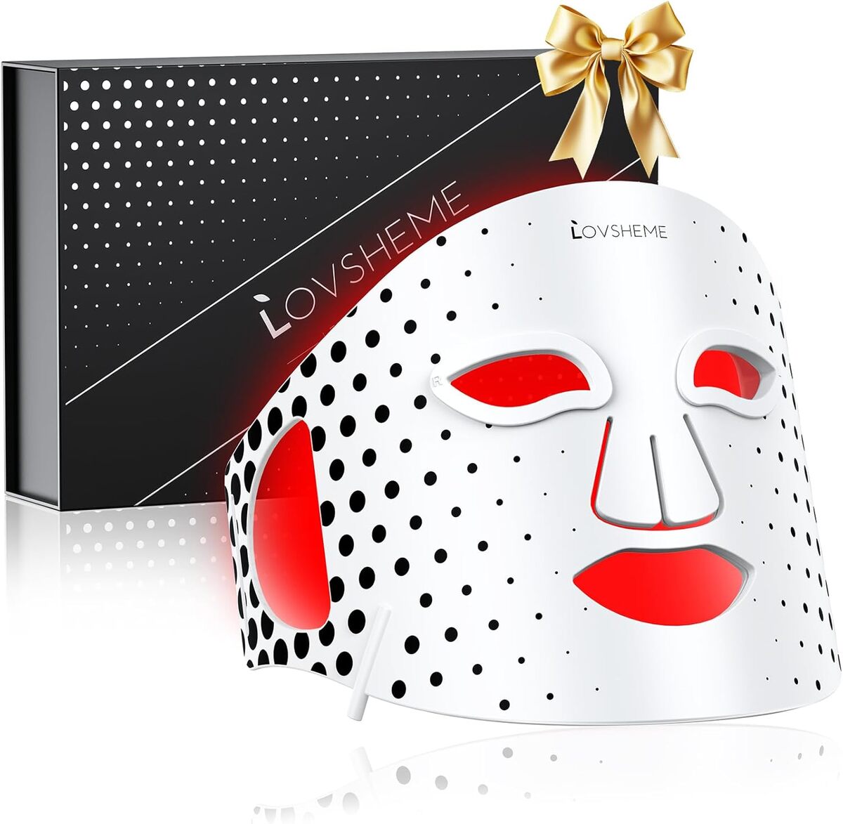 Test du masque LED rajeunissant Lovsheme : lumière rouge éclairage pro