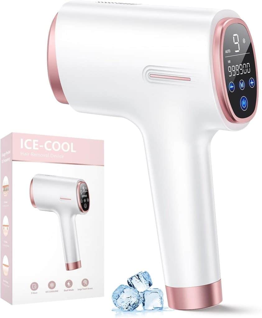 Test : épilateur lumière pulsée 3 en 1 avec refroidissement, rose