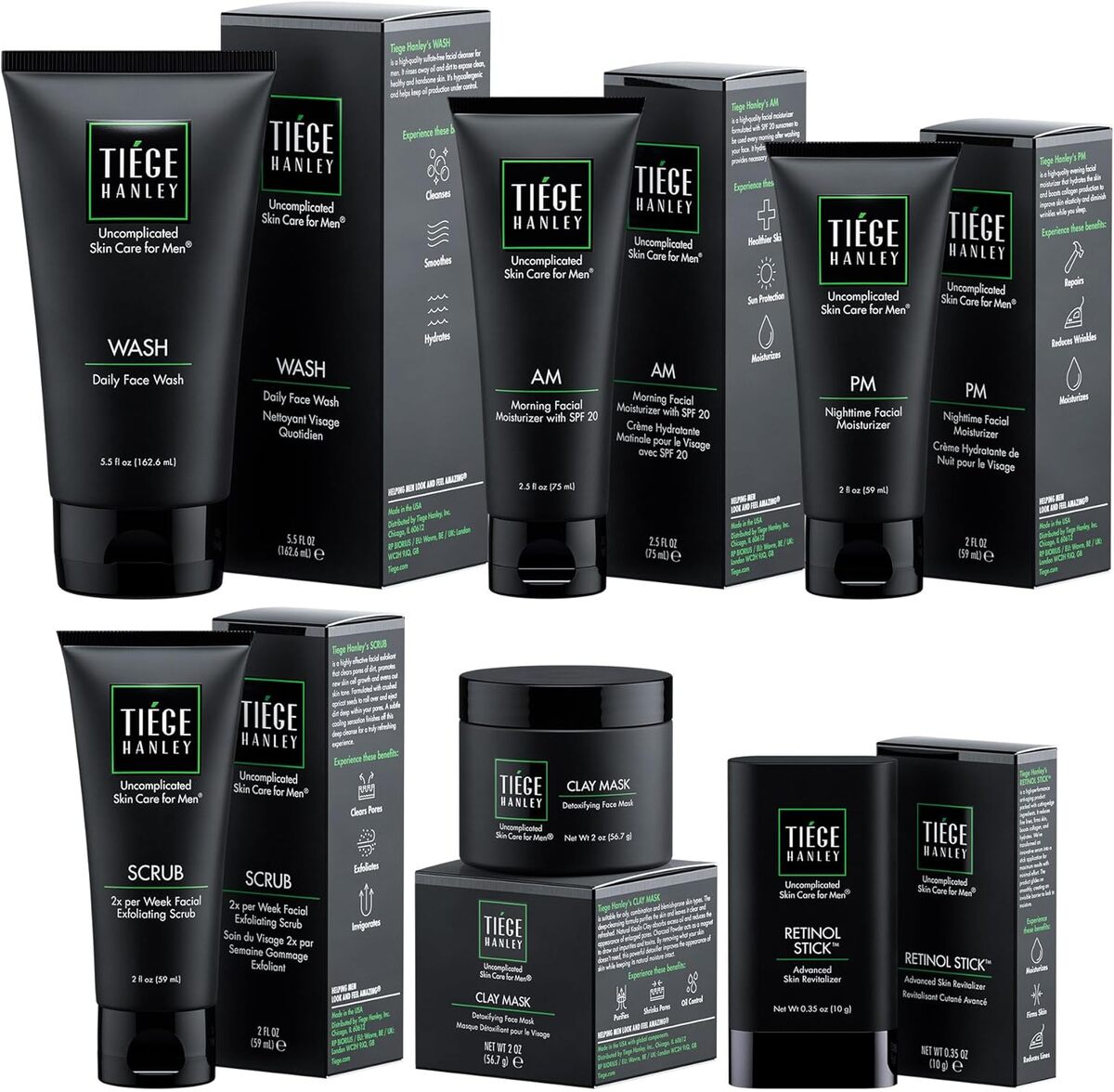 Test de la routine anti-âge Tiege Hanley pour hommes