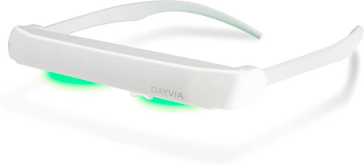 Test des lunettes luminothérapie Dayvia 400159056 : plastique ABS blanc et gris