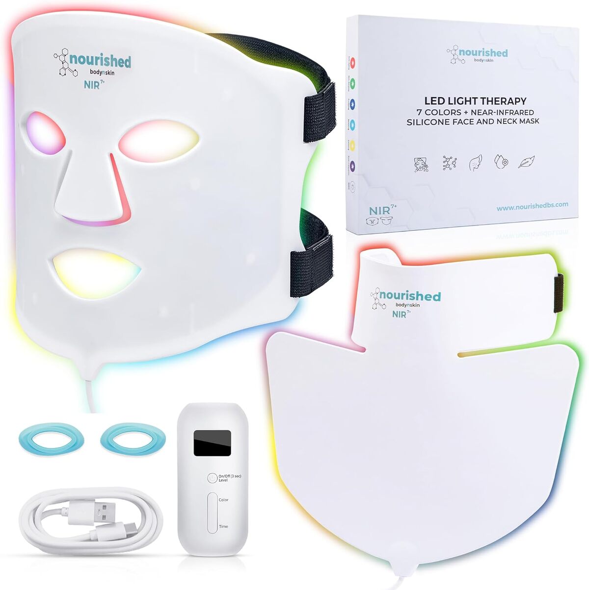Test du Nourished Bodynskin masque LED 7 couleurs : soin anti-âge complet