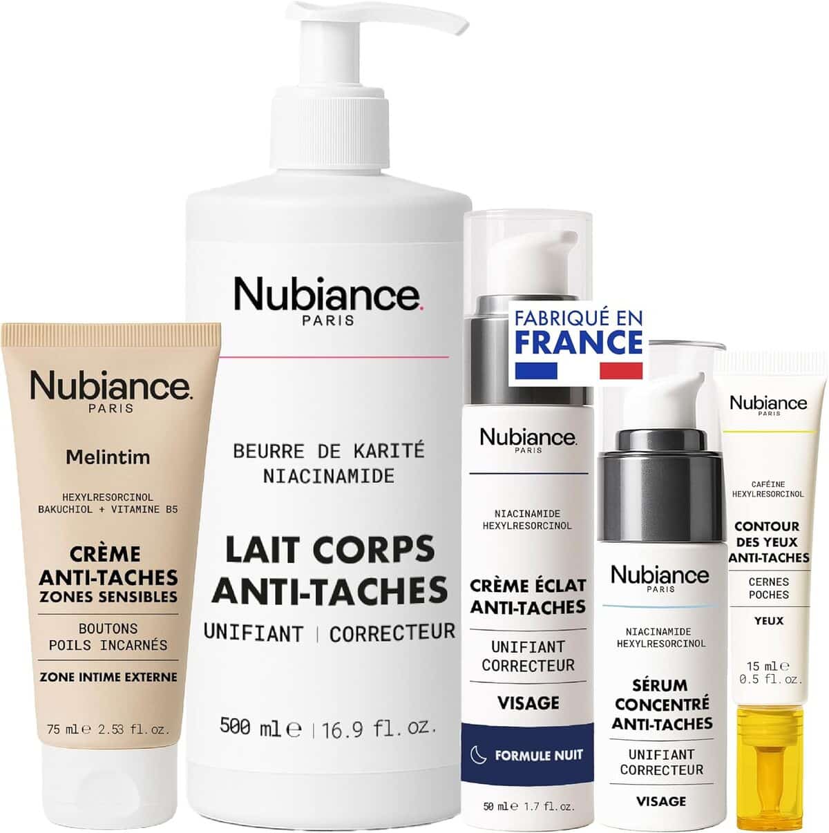 Avis sur le coffret soin anti-taches Nubiance pour peaux noires et métissées