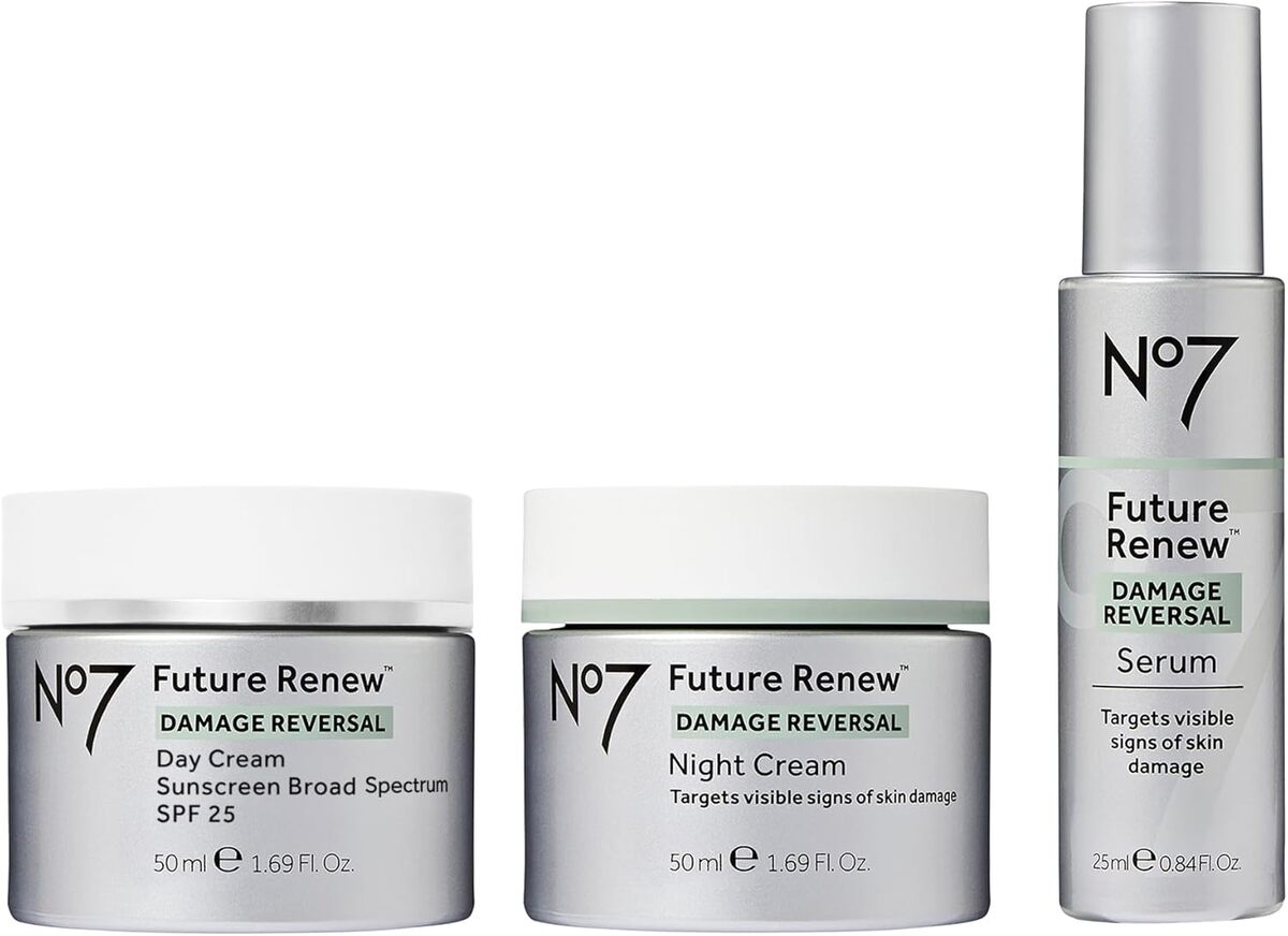 Test de l'ensemble soin de la peau No7 Future Renew