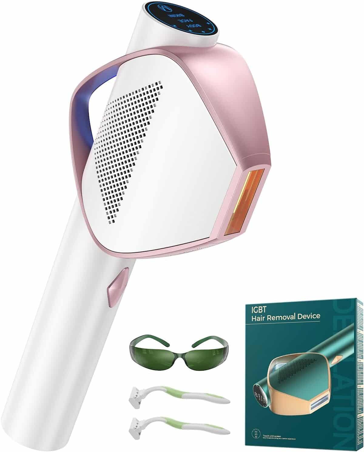 Test de l'épilateur lumière pulsée 3 en 1 IGBT 19, 8J