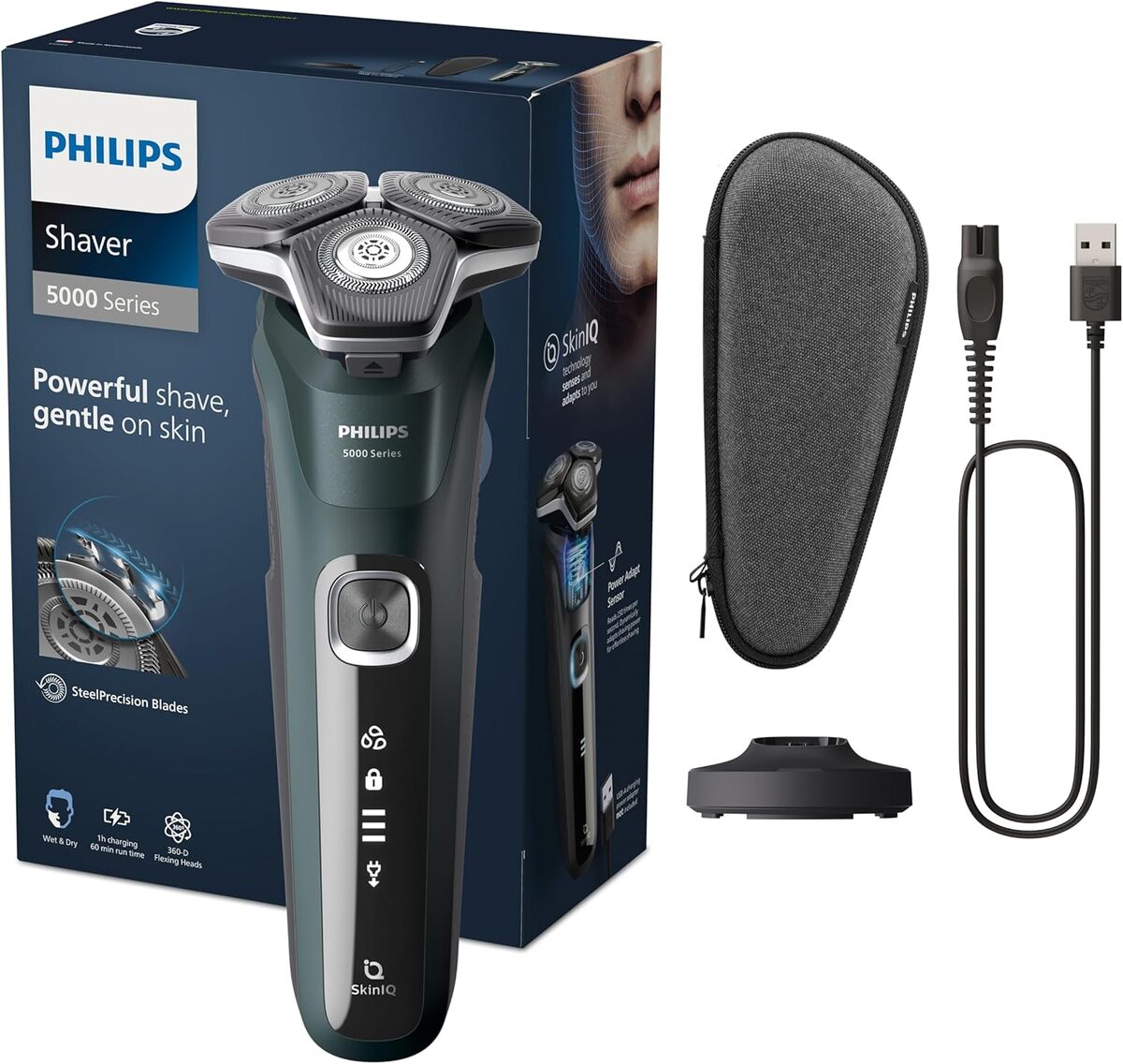 Test du rasoir électrique Philips S5000 Wet & Dry (S5884/35)