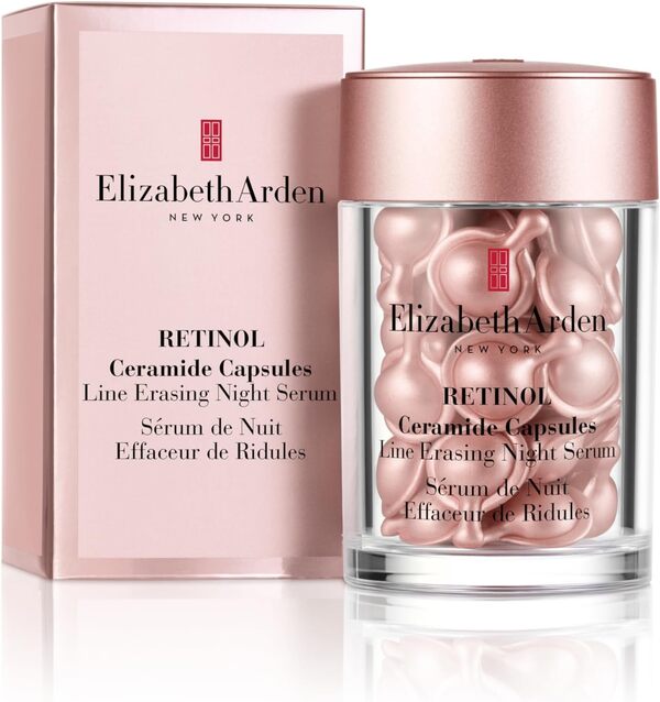 Elizabeth Arden - Retinol Ceramides Capsules - Sérum de nuit pour Femme - Sérum pour le visage - Soin du Visage anti rides et anti âge - Lissant et Affinant - Pur, Puissant et Précis