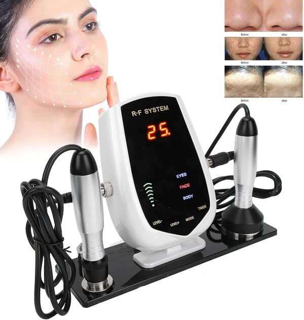 HAOX Machine de Beauté du Visage RF, Multifonctionnelle Resserrement la Peau et Corps par Radiofréquence Dispositif Anti-âge Professionnel Soins de(Prise UE)
