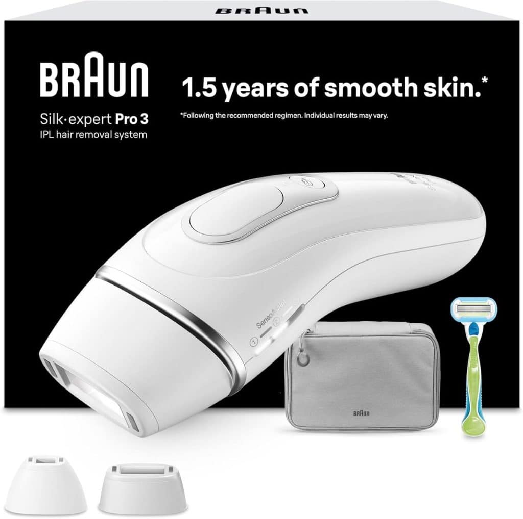 Test : épilateur lumière pulsée Braun Silk·expert Pro 3 PL3122