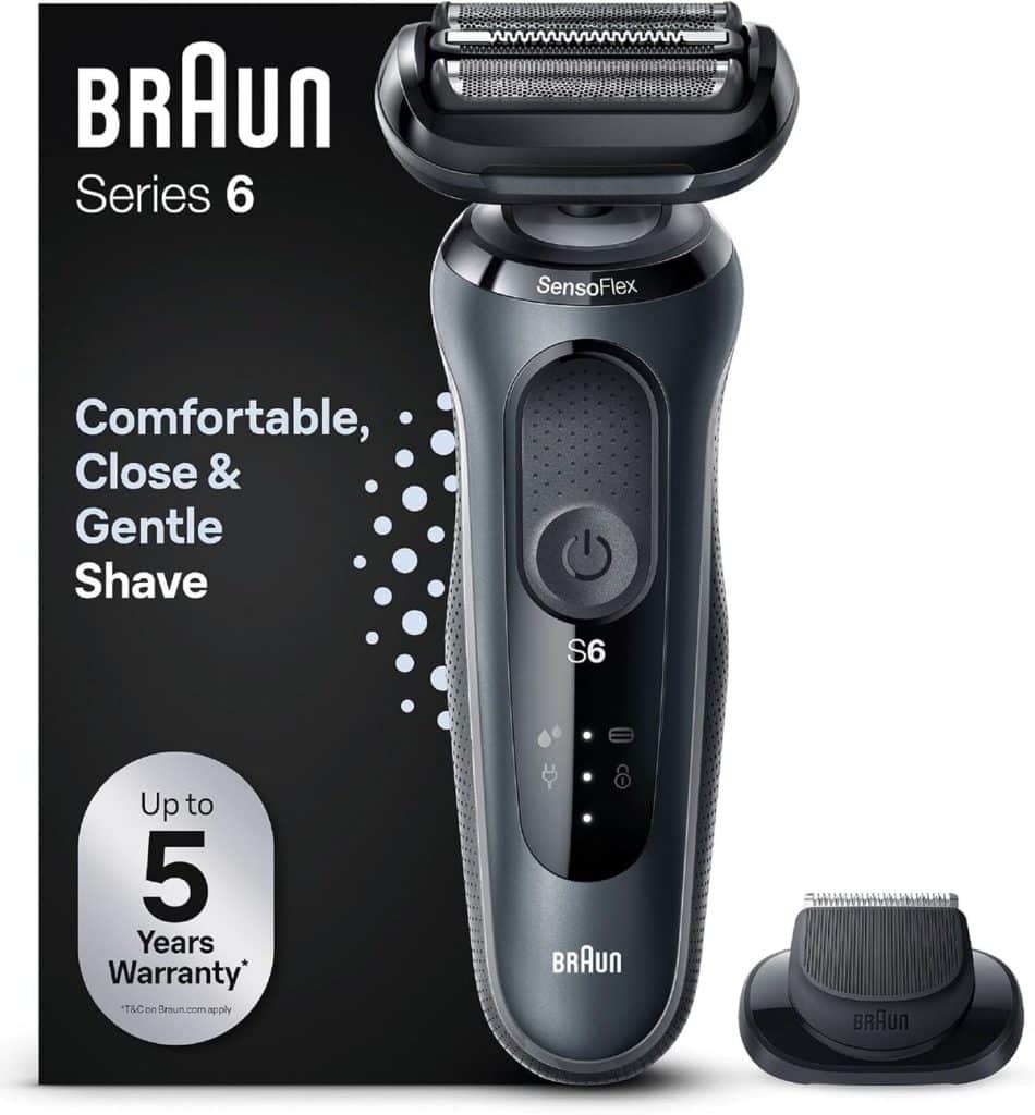 Test : rasoir électrique Braun Series 6 avec tondeuse de précision