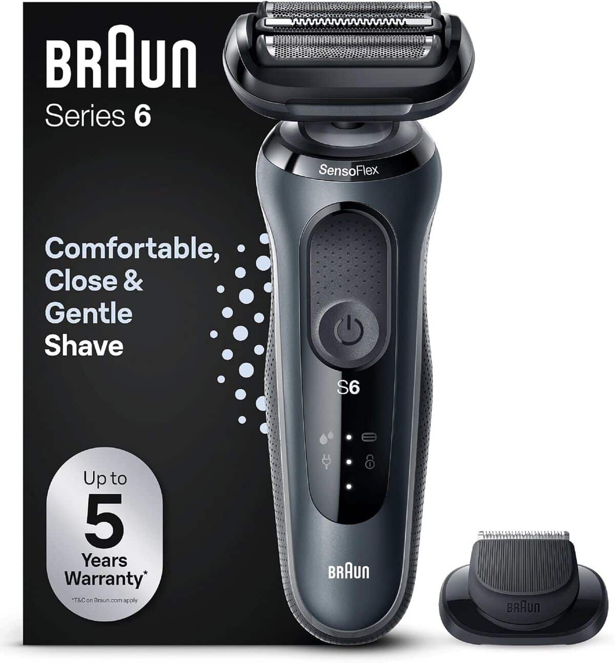 Test : rasoir électrique Braun Series 6 avec tondeuse de précision