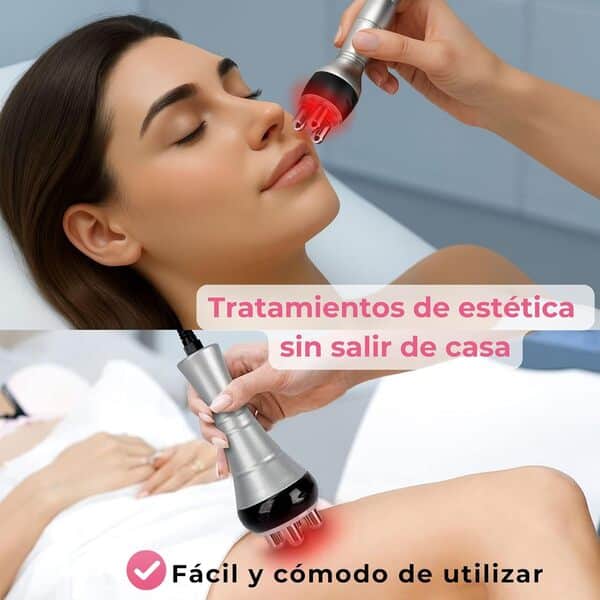 Radiofréquence faciale et corporelle - Appareil de cavitation et radiofréquence 3 en 1 - Masseur professionnel - Anti-affaissement visage - Machine 40 kHz