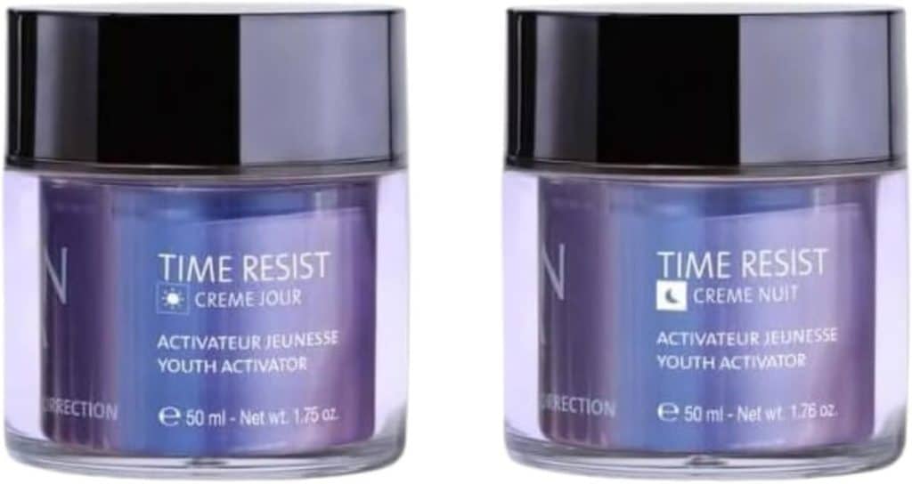 Test des crèmes anti-âge Time Resist de Jeunesse & Fermeté 50ml jour/nuit