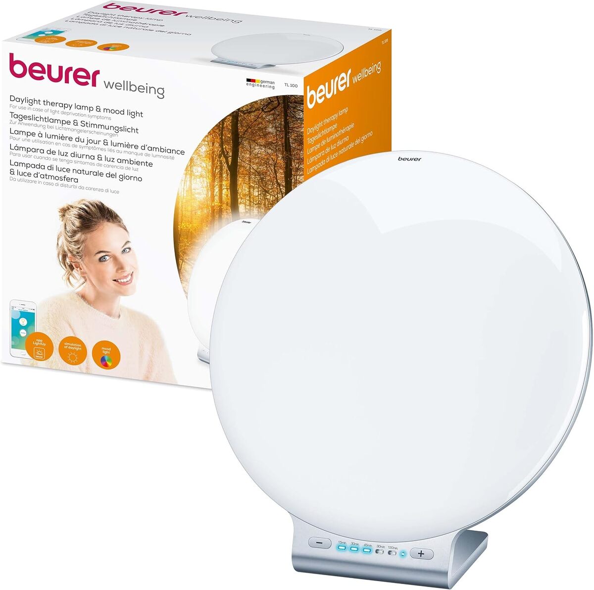 Test : lampe LED Beurer TL 100, lumière du jour et d'ambiance