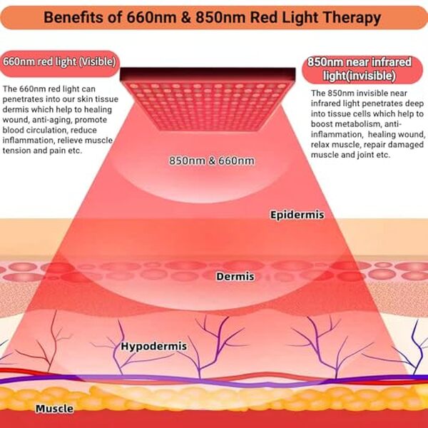 Découvrez notre avis sur la lampe de luminothérapie rouge 225 LED : efficacité de la lumière rouge pour le bien-être et la santé. Éclairez vos journées avec style  !