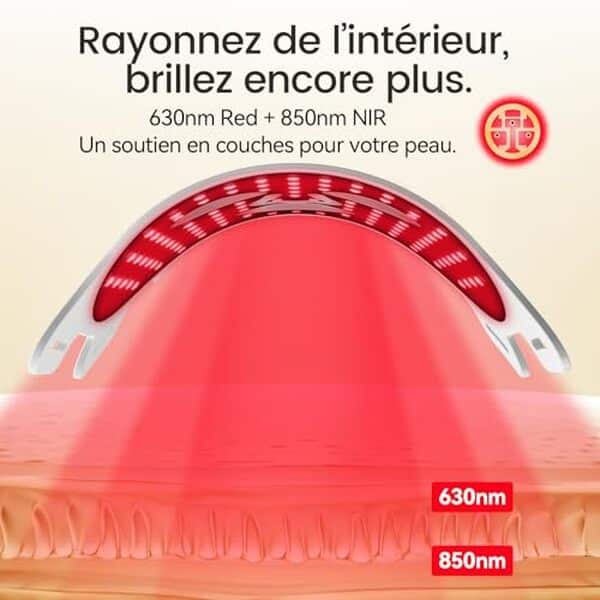 Explorez notre test du masque LED blanc premium pour améliorer votre soin visage et cou à la maison et obtenir une peau radieuse dès aujourd'hui.