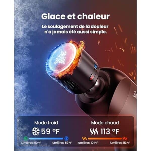 Découvrez le test complet du pistolet de massage Bob and Brad X6 Pro Max pour soulager vos tensions musculaires avec sa fonction chauffante relaxante.