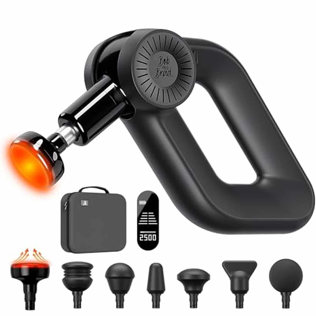 Test du pistolet de massage Bob and Brad D6 Pro Plus avec chaleur