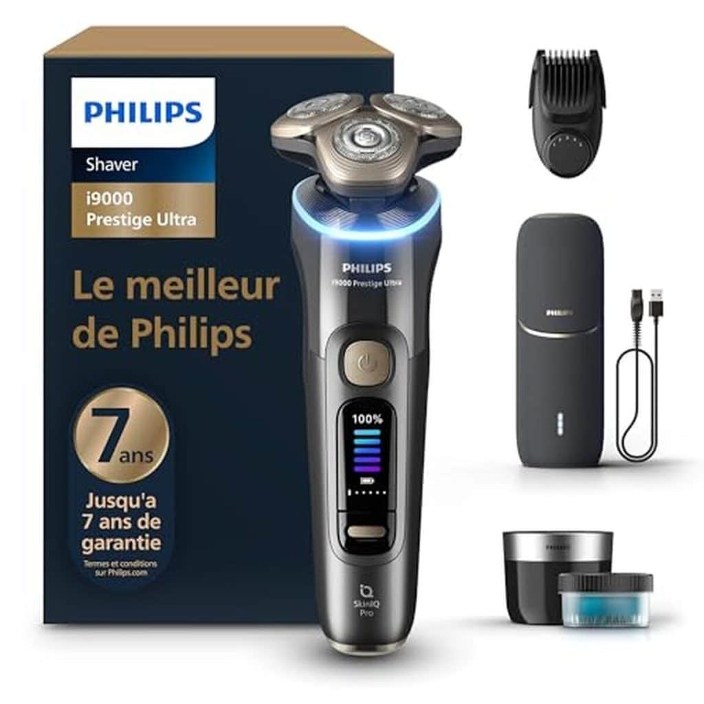 Test du rasoir Philips i9000 Prestige Ultra : technologie Skin IQ Pro et étanchéité