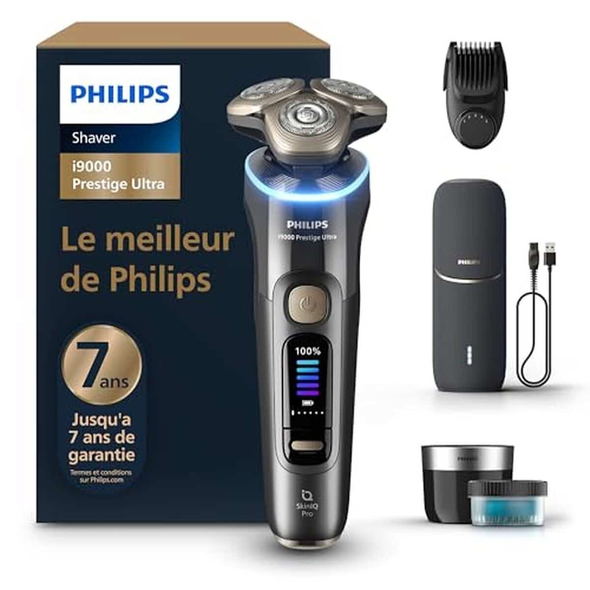 Test du rasoir Philips i9000 Prestige Ultra : technologie Skin IQ Pro et étanchéité