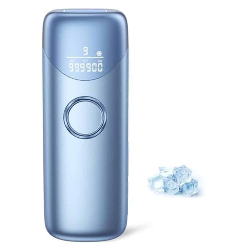 Test : épilateur lumière pulsée avec refroidissement et 999 900 flashs