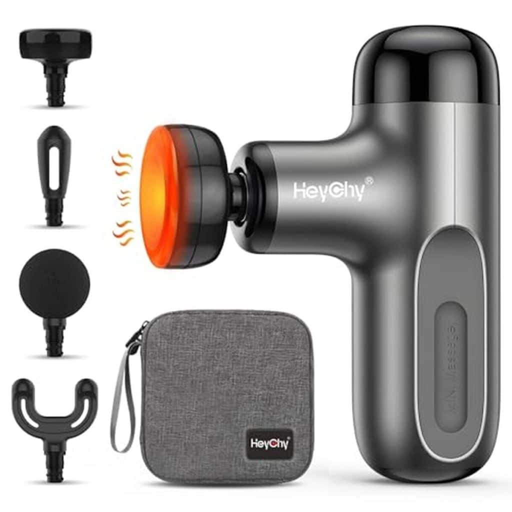 Test : heychy mini pistolet de massage à chaud pour athlètes
