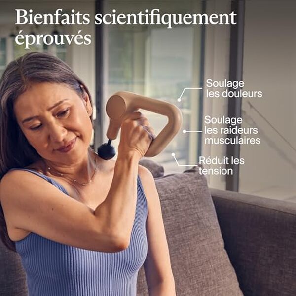 Explorez les avantages du Theragun Relief, un pistolet de massage portable qui allie efficacité et légèreté pour soulager vos tensions musculaires et améliorer votre bien-être quotidien.