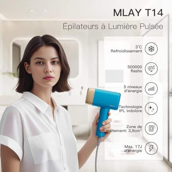 Découvrez notre test complet de l'épilateur MLAY T14 3en1 à lumière pulsée. Profitez d'une expérience d'épilation indolore et efficace avec notre analyse détaillée des fonctionnalités et caractéristiques de cet appareil révolutionnaire.