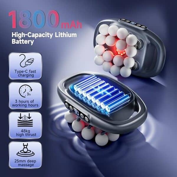 Découvrez l'efficacité inégalée du pistolet de massage 16 têtes : relaxez vos muscles en profondeur et soulagez les tensions du quotidien.