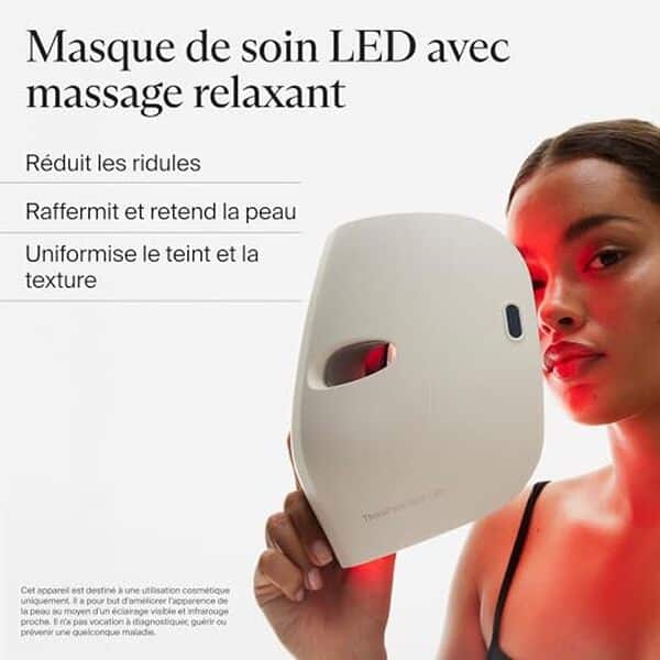 Découvrez notre avis sur le masque LED sans fil Therabody TheraFace Glo : technologies de lumière et massage pour une peau radieuse et revitalisée.