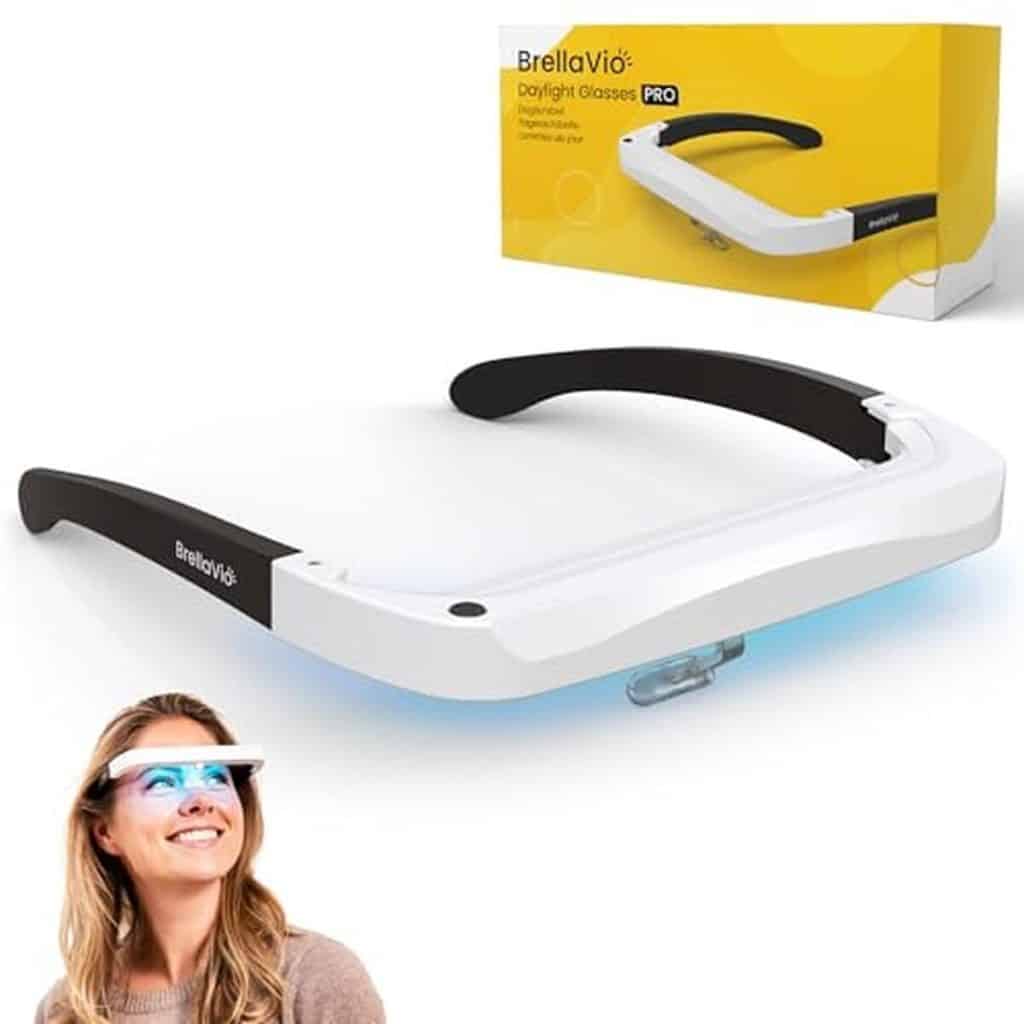 Test des lunettes BrellaVio Pro : lumière du jour 12 000 lux sans UV