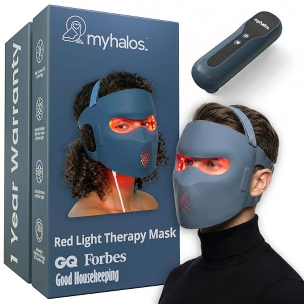 Test du masque LED MyHalos : soin luminothérapie à lumière rouge