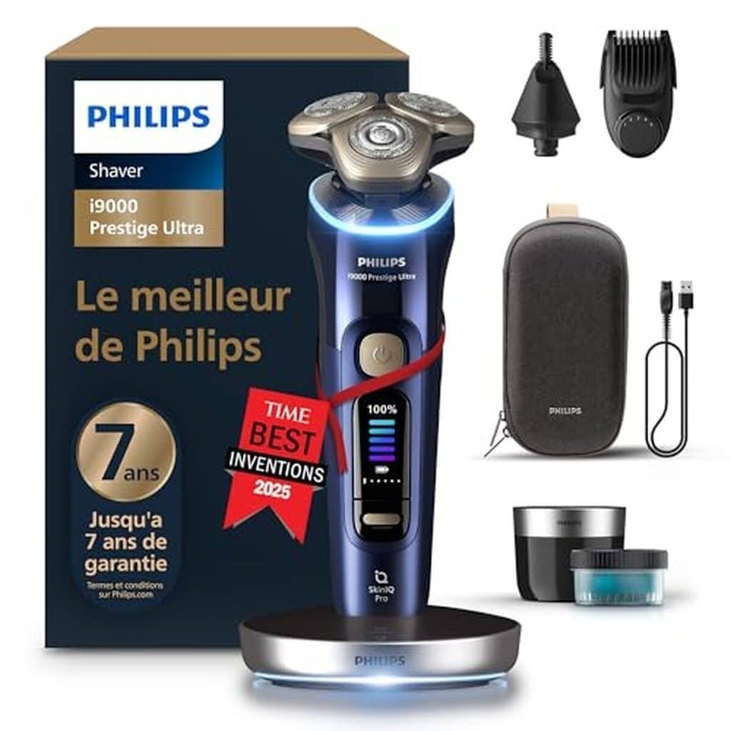 Test du Philips i9000 Prestige Ultra : rasoir haute précision et étanchéité optimale