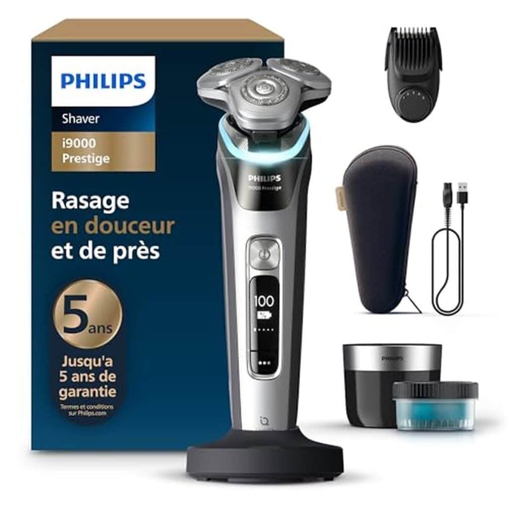 Test du Rasoir Philips i9000 Prestige : lames 360 et technologie Skin IQ
