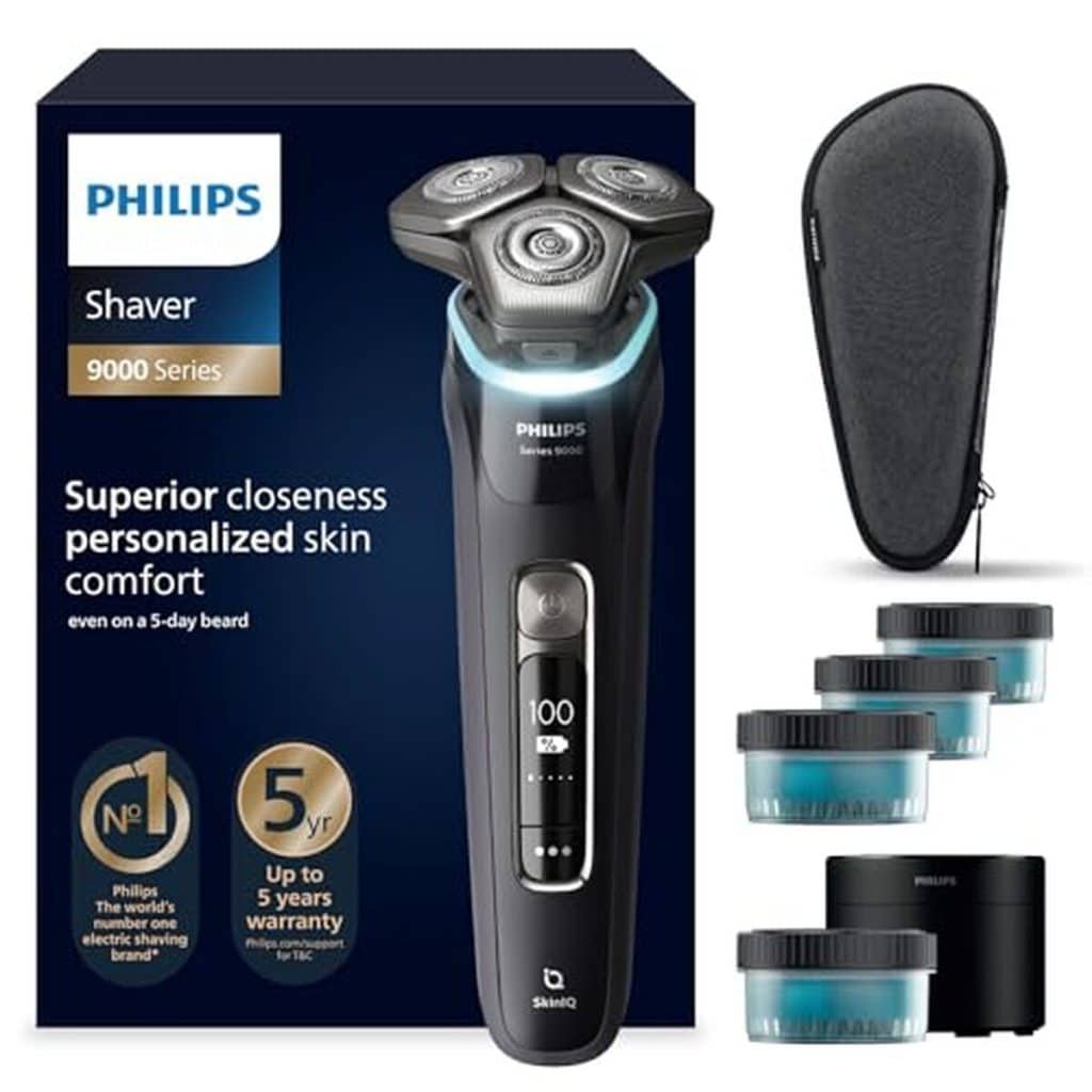 Test du rasoir Philips S9000 : technologie SkinIQ et lames Lift & Cut
